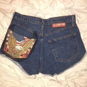 High Rise Jean Shorts